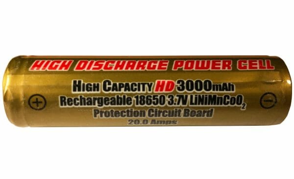 High Discharge 3000mAh, 3.7v, 20A 18650 LiNiMnCo02 Rechargeable Battery