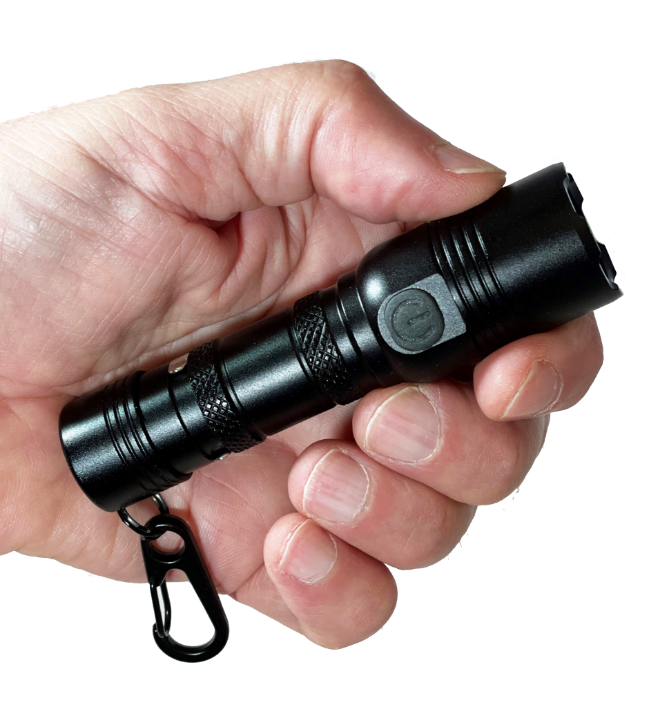 AlphaP Programmable USB Rechargeable Pocket LED Flashlight