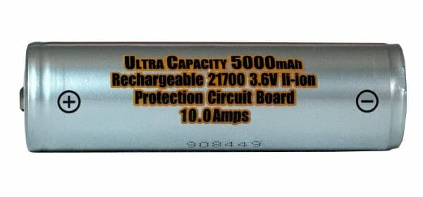Ultra Capacity 5000mAh 10A 21700 Battery